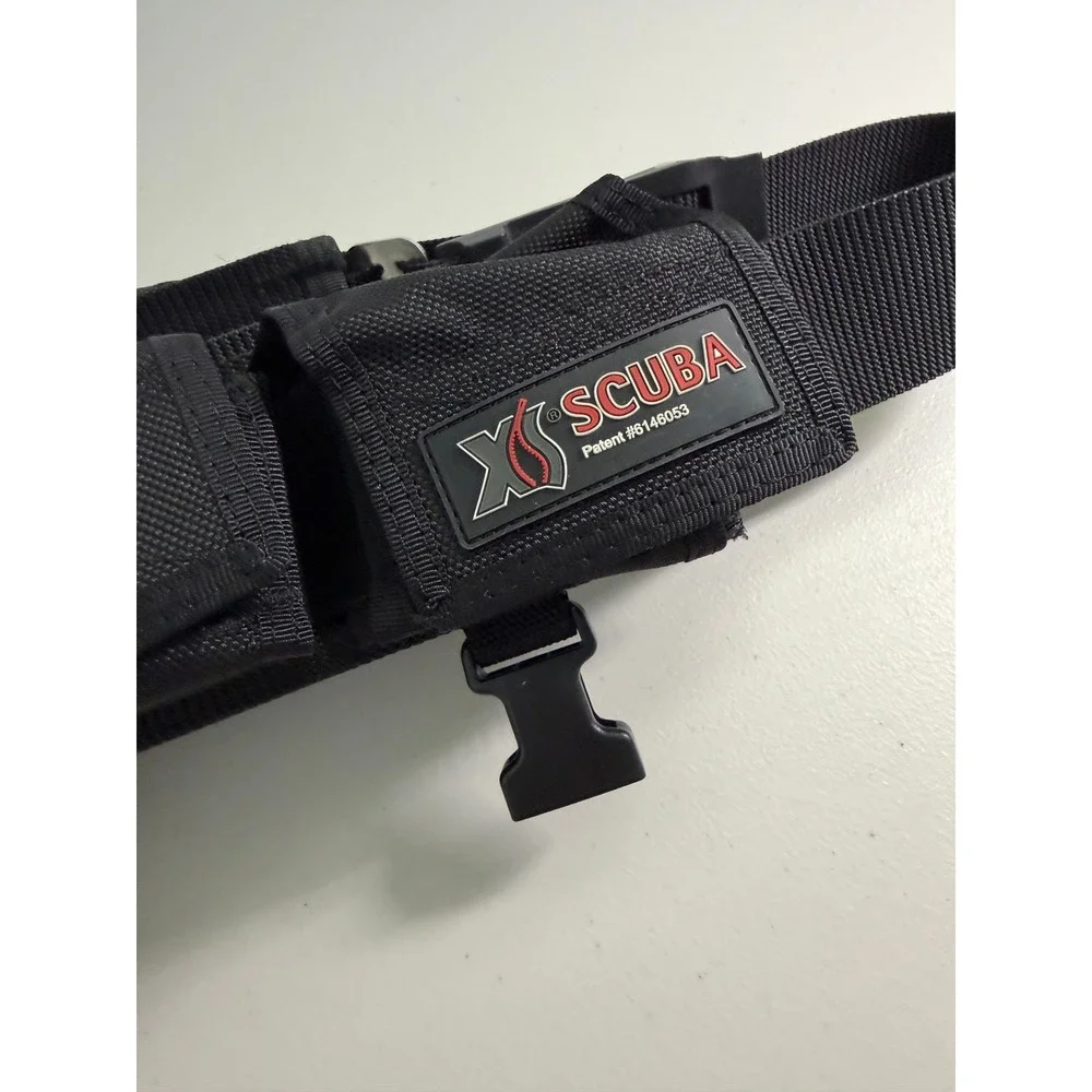 NWOT XS Scuba Pocket Weight Belt Black WB106-BK‎ ClearPath Buckle Diving Gear XS